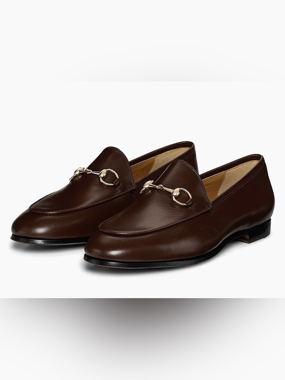 Gucci Dark Brown Leather Horsebit Slip-On Loafers-Women’s Size 7.5-